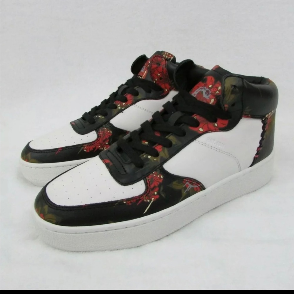 Coach Sneaker White Leather & Wild Lily